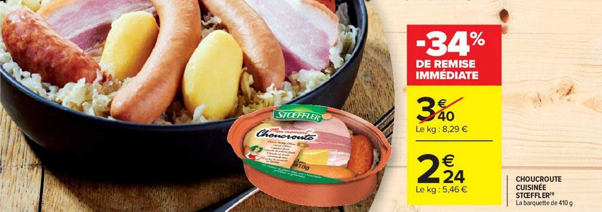 Choucroute Cuisinée Stoeffler -34% De Remise Immédiate