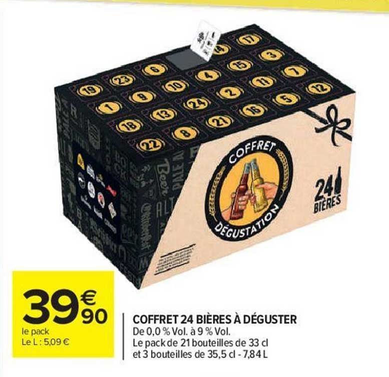 coffret 24 bières à déguster