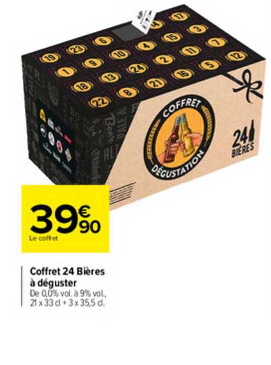 coffret 24 bières à déguster