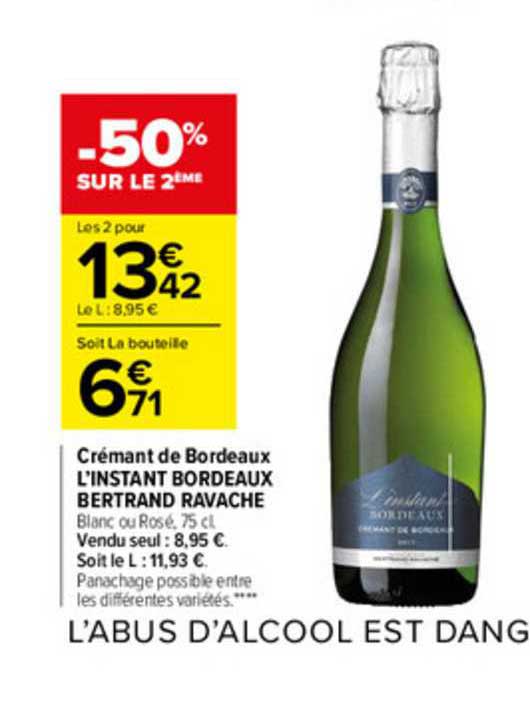 Crémant De Bordeaux L'instant Bordeau Bertrand Ravache