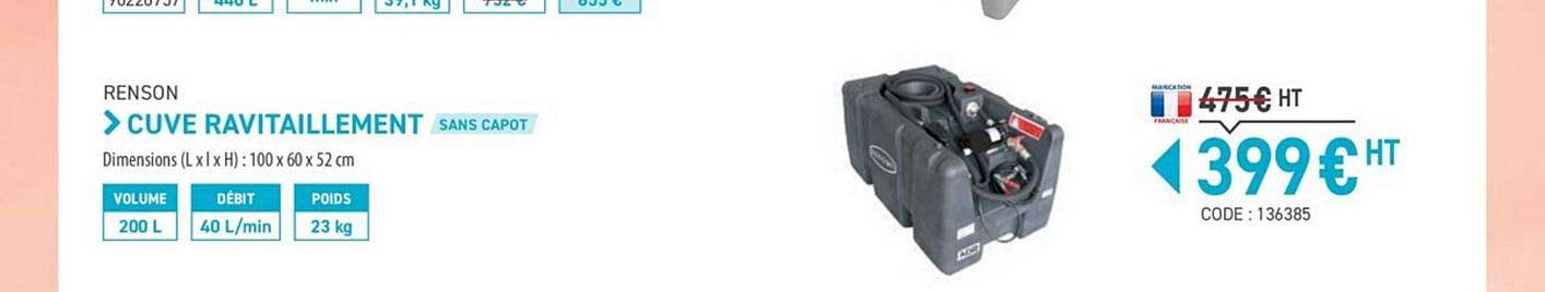 cuve ravitaillement renson