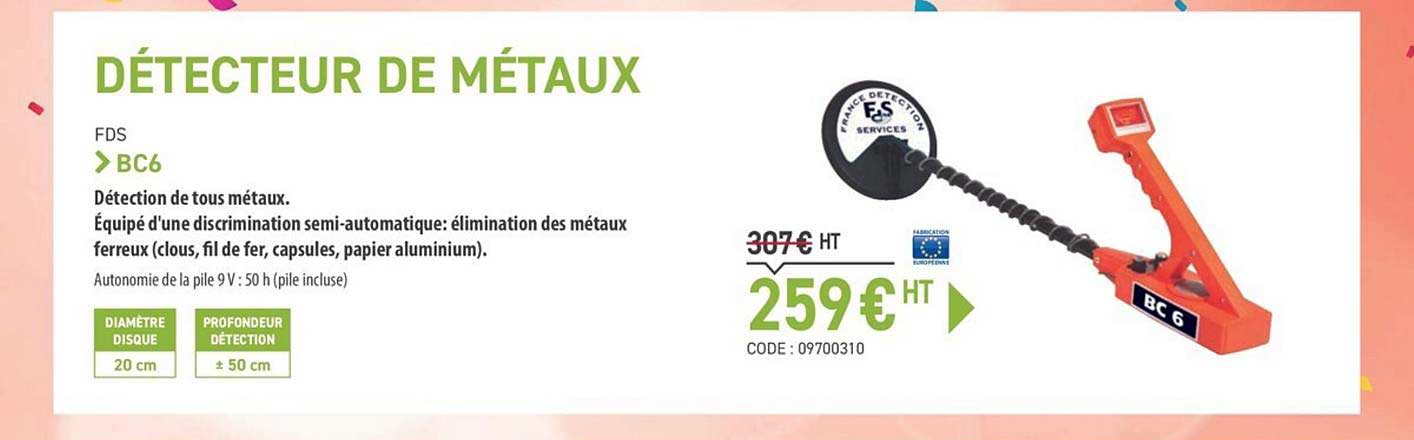 détecteur de métaux fds