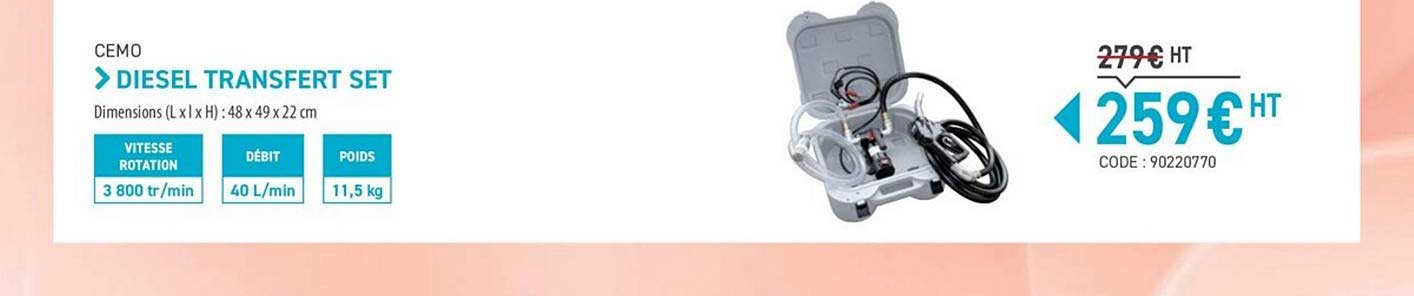 Diesel Transfert Set Cemo