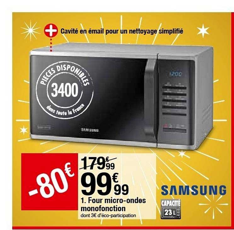 four micro ondes monofonction samsung