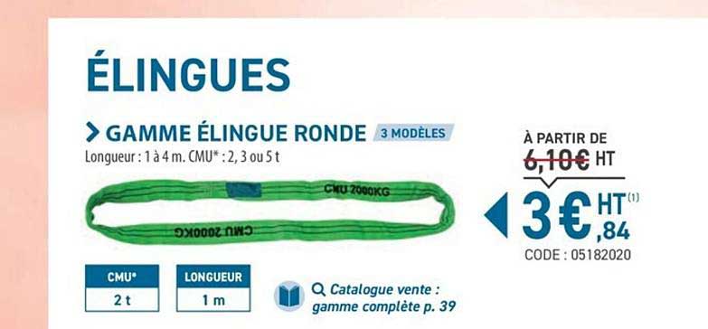 Gamme élingue Ronde