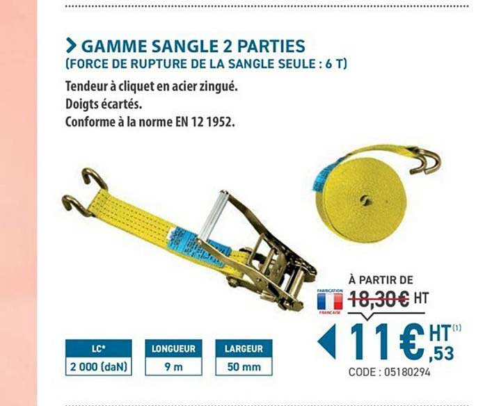 gamme sangle 2 parties