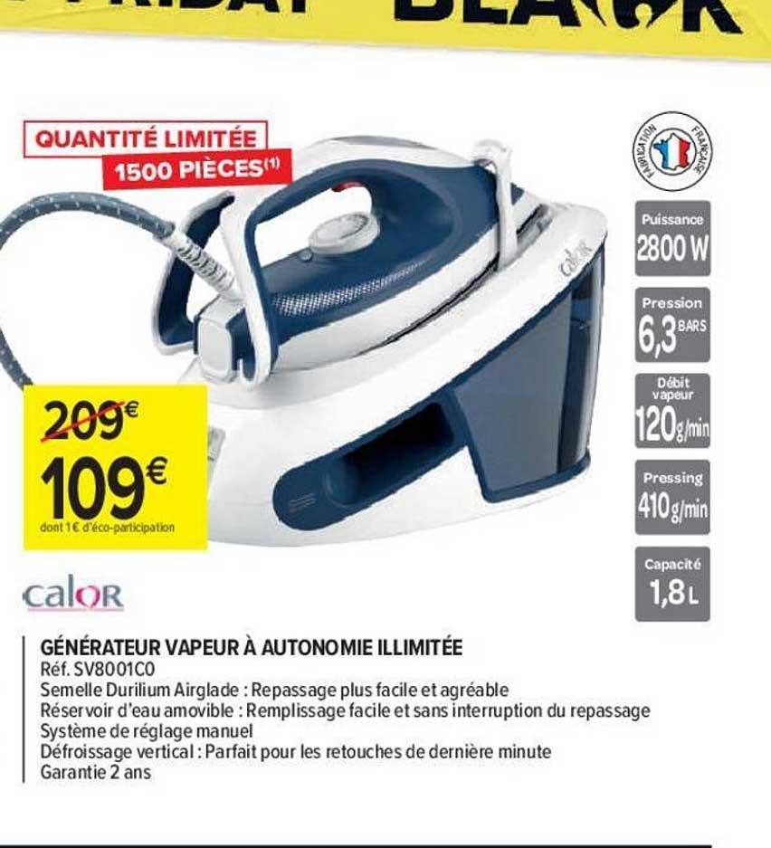 générateur vapeur à autonomie illimitée calor