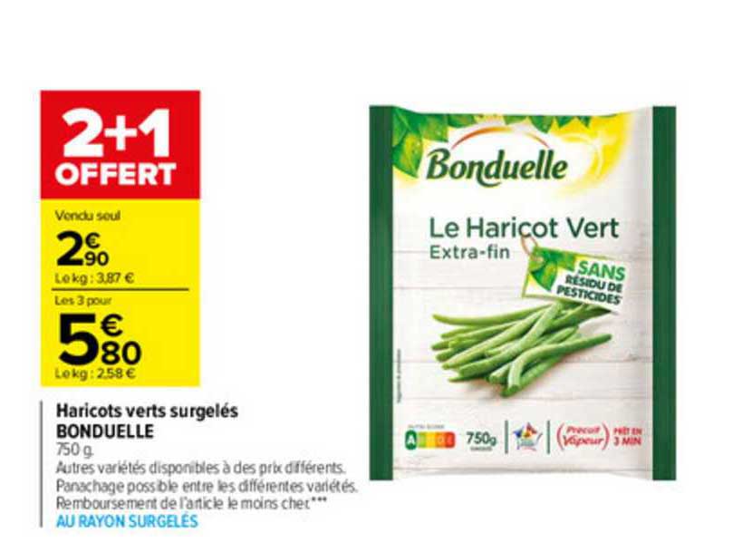 Haricots Verts Surgelés Bonduelle