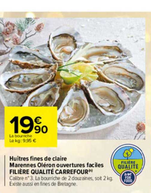 huîtres fines de claire marennes oléron ouvertures faciles