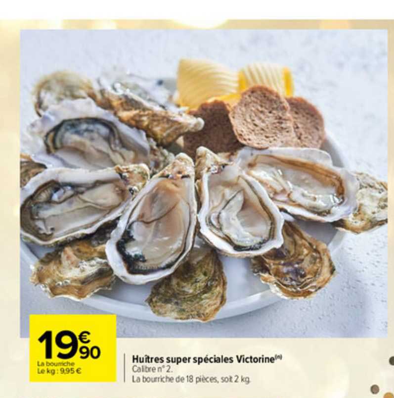 huîtres super spéciales victorine