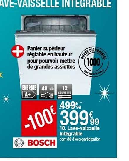lave vaisselle intégrable bosch
