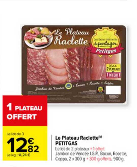 Le Plateau Raclette Petitgas