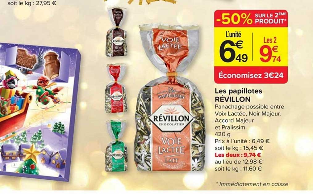 les papillotes révillon -50% sur le 2ème