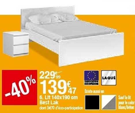 lit 140x190 cm best lack