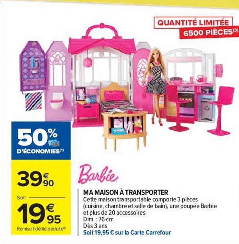 ma maison à transporter barbie