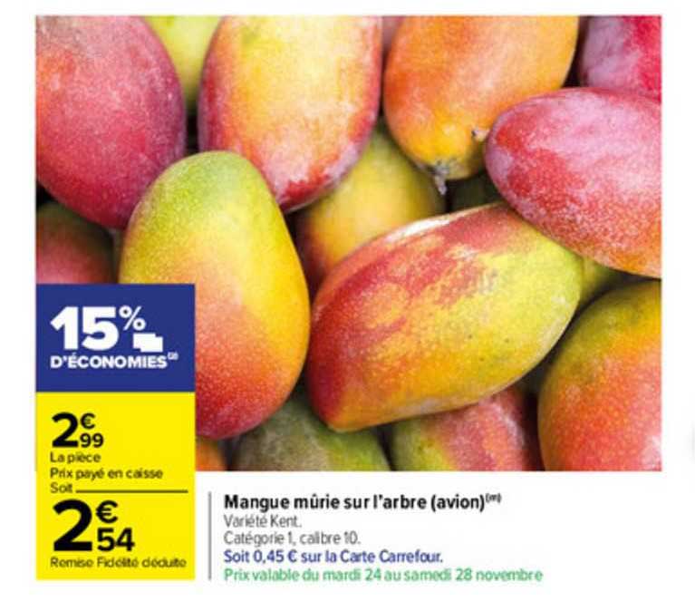 mangue mûrie sur l'arbre (avion)