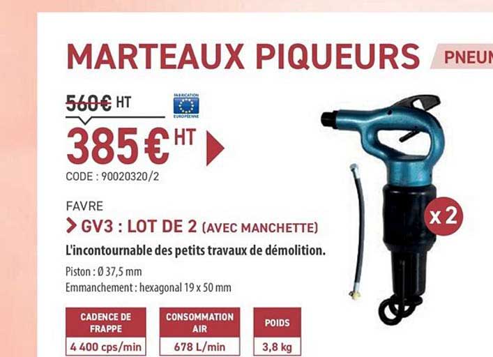 marteaux piqueurs gv3 favre