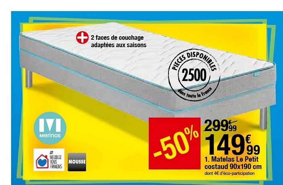 matelas le petit costaud 90x190 cm