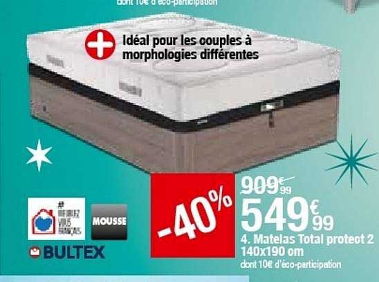 matelas total proteot 2 140x190 cm