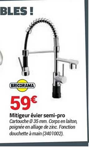 mitigeur évier semi pro