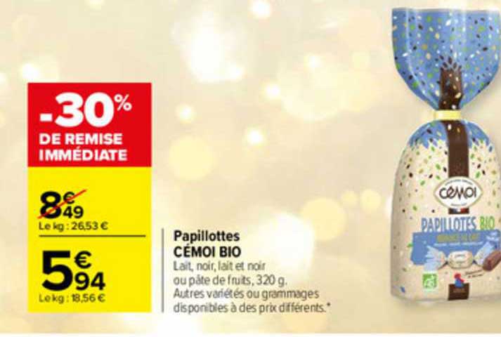 papillottes cémoi bio