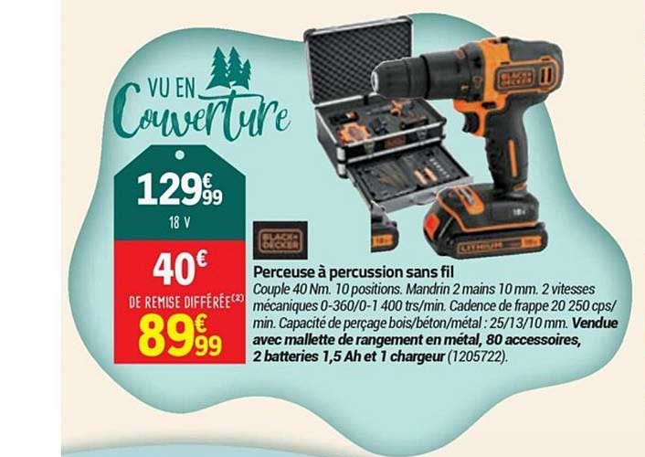 Perceuse à Percussion Sans Fil