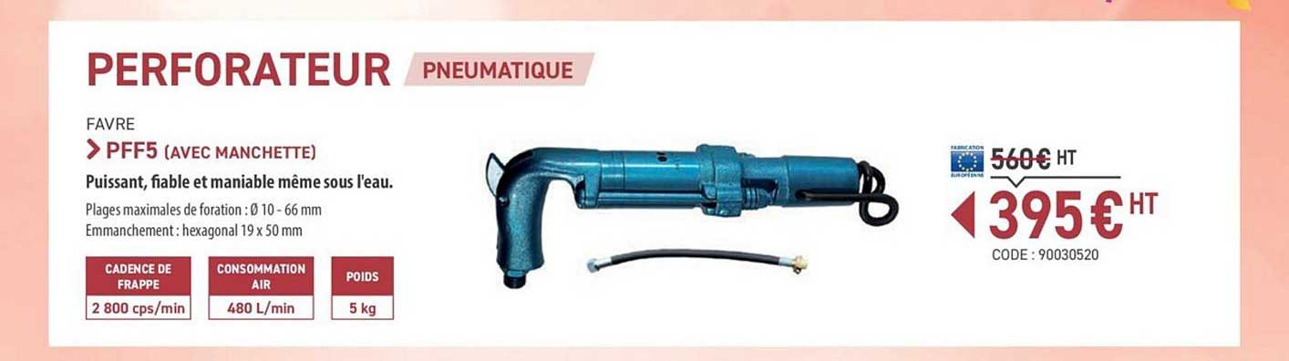 perforateur pneumatique pff5 favre
