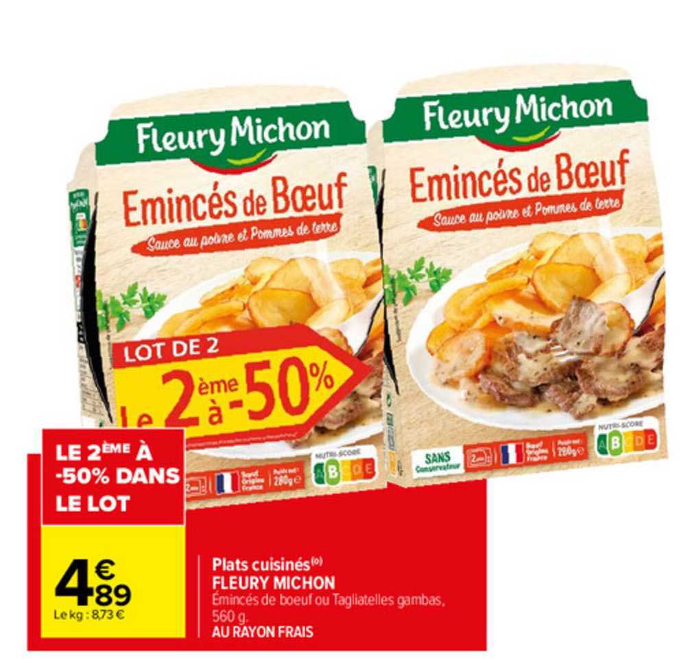 plats cuisinés fleury michon