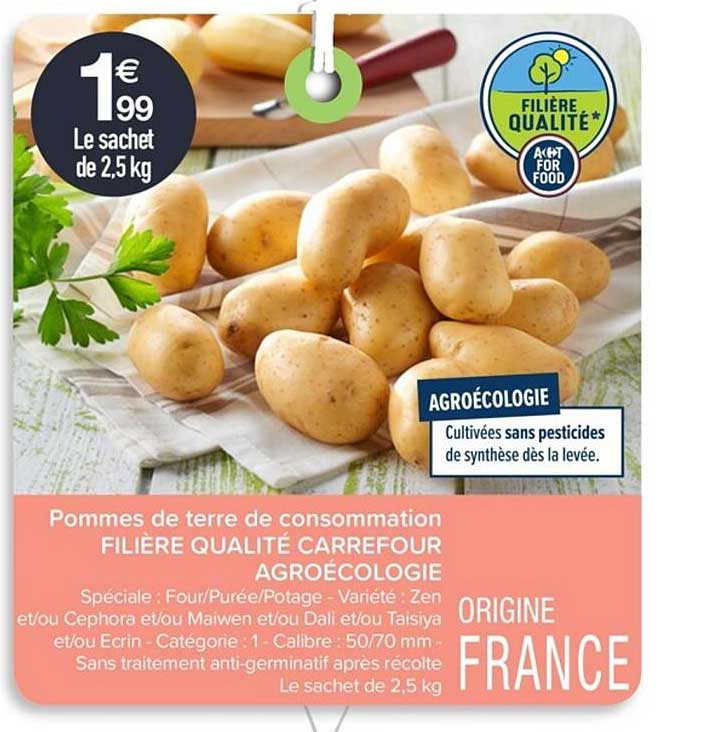 Pommes De Terre De Consommation Filière Qualité Carrefour Agroécologie