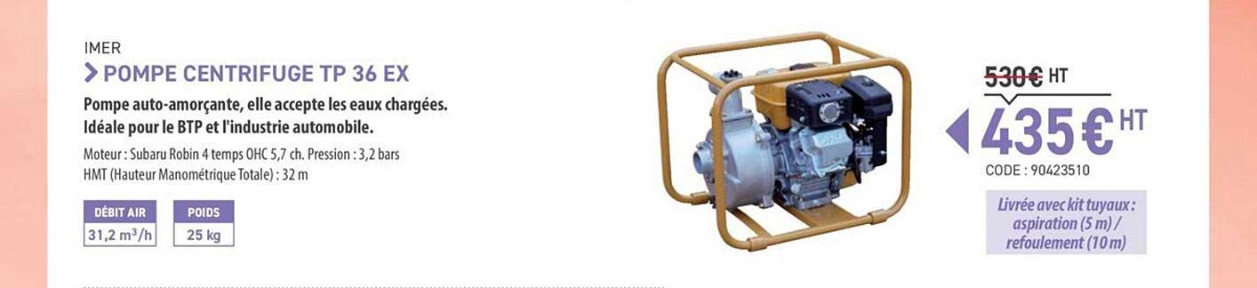 pompe centrifuge tp 36 ex imer