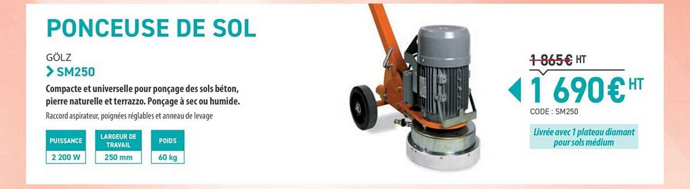 ponceuse de sol sm250 gölz