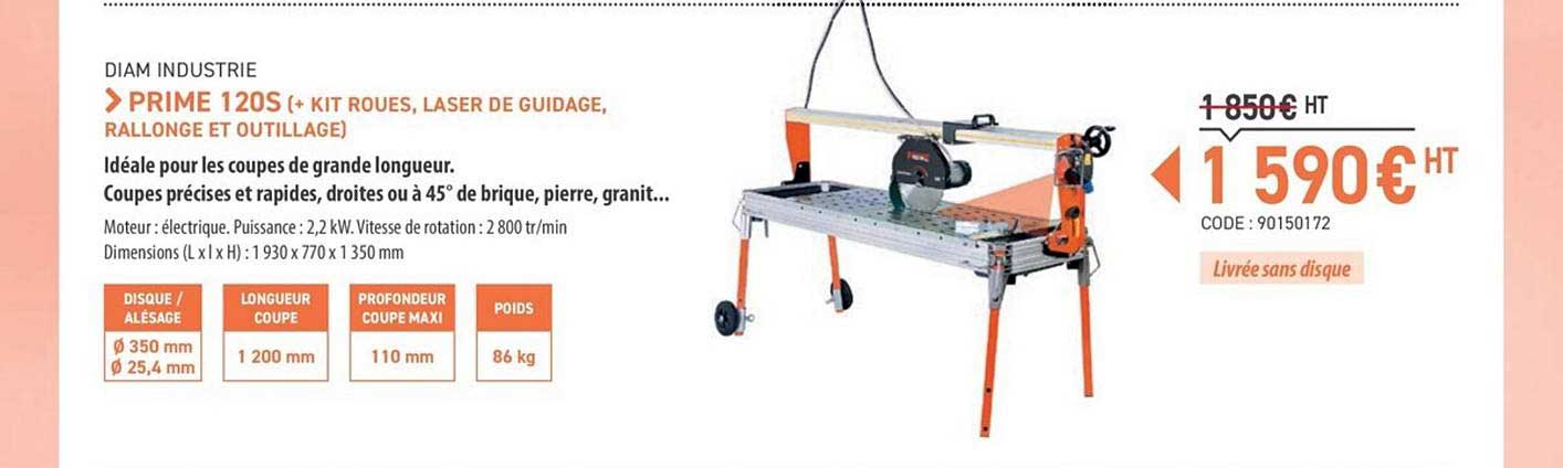 prime 120s diam industrie