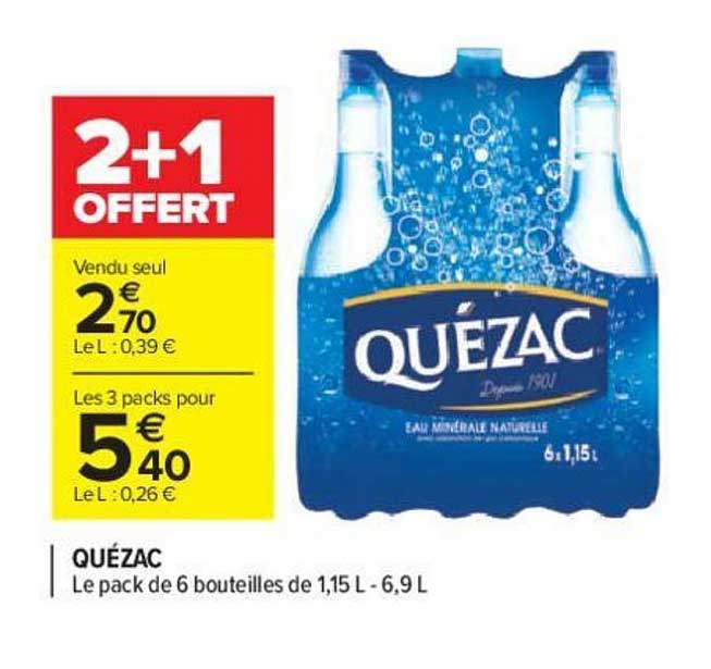 Quézac 2+1 Offert