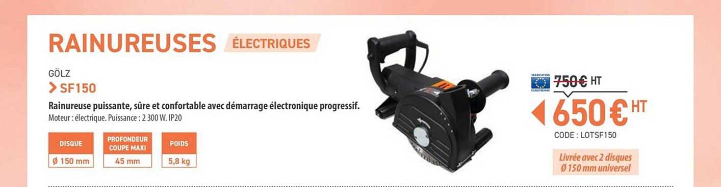 rainureuses électriques sf150 gölz