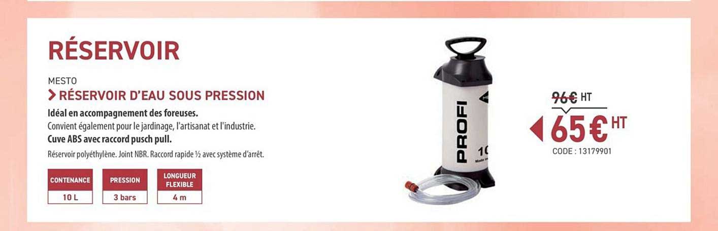 réservoir d'eau sous pression mesto