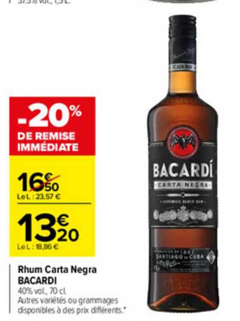 Rhum Carta Negra Bacardi