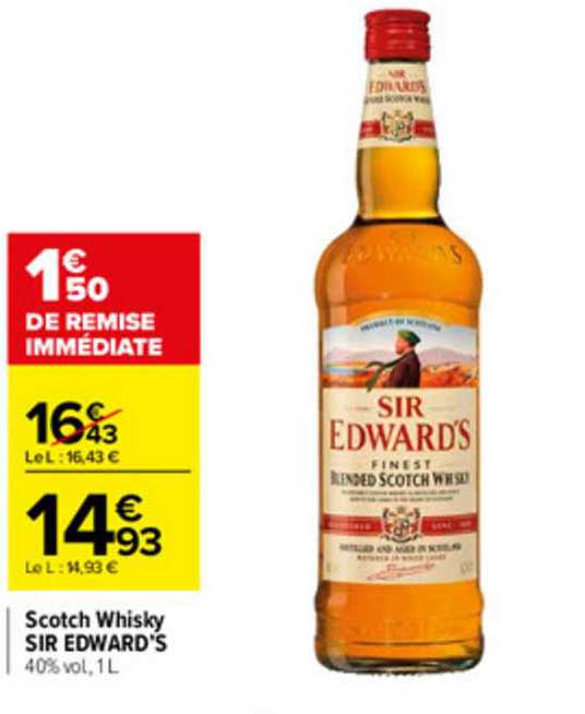 scotch whisky sir edward's