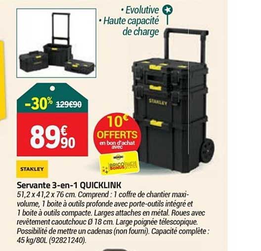 Servante 3 En 1 Quicklink Stanley