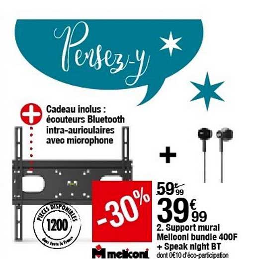 support mural meliconi bundle 400f speak night bt