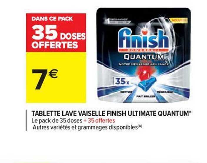Tablette Lave Vaisselle Finish Ultimate Quantum