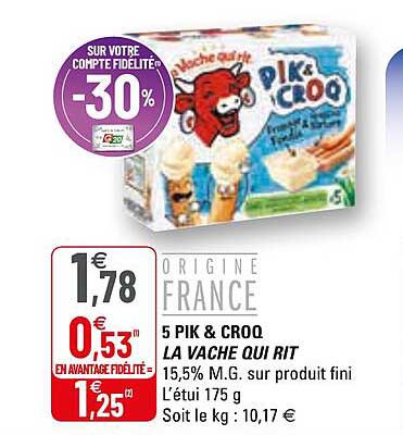 5 pik & croq la vache qui rit