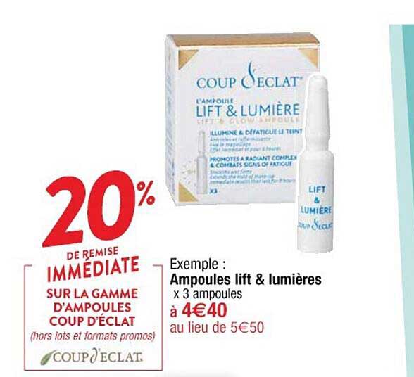 ampoules lift & lumières