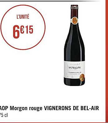 aop morgon rouge vignerons de bel-air