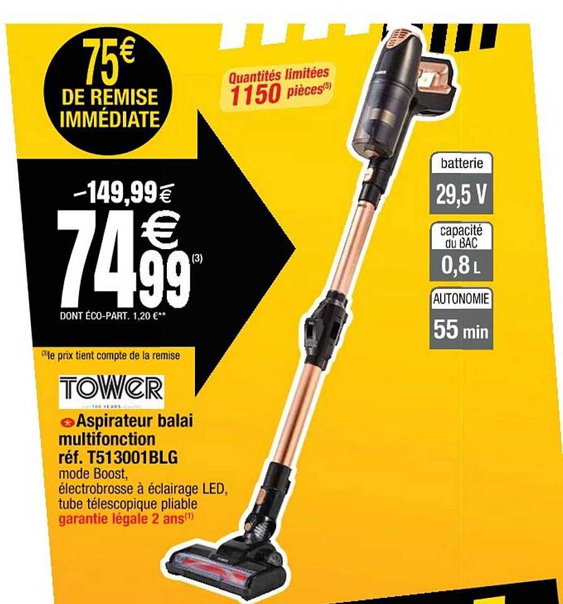 Aspirateur Balai Multifonction Tower