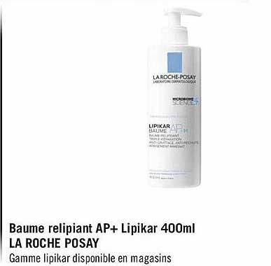 baume relipiant ap+ lipikar 400ml la roche posay