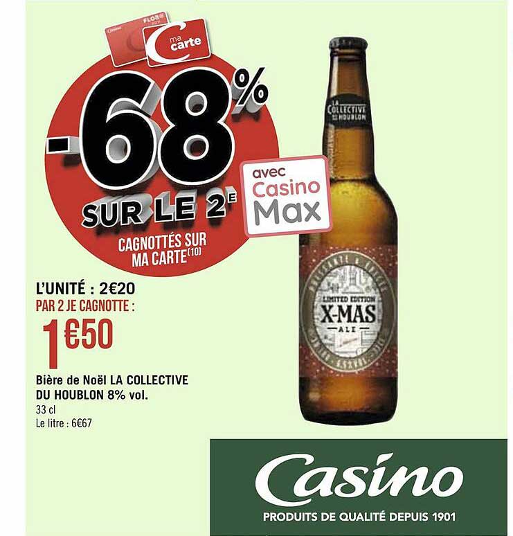 bière de noël la collective du houblon 8% vol.