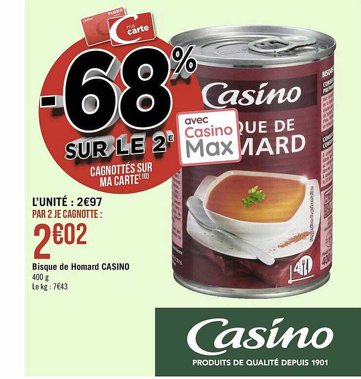 bisque de homard casino