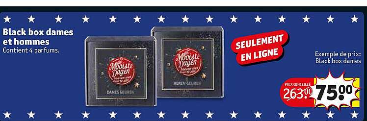 black box dames et hommes