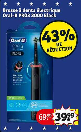 brosse à dents électrique oral-b pro3 3000 black
