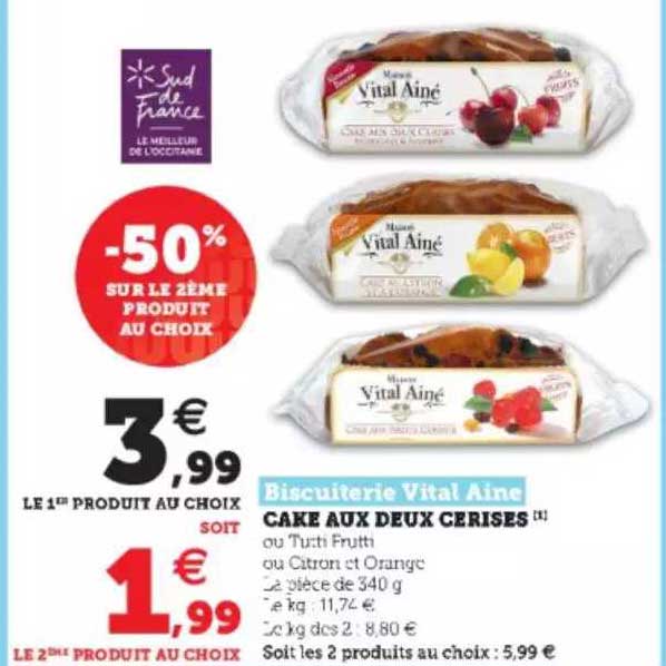 cake aux deux cerises biscuiterie vital ainé
